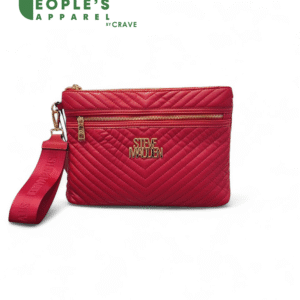 QC 925 HANDBAG STEVE MADDEN WRISTLET RED (LG)