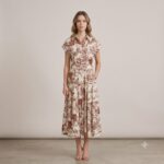 MIDI DRESS MOCHA - Image 2