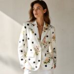 PRINTED JACKET BEIGE