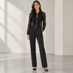 SHEER CAGE JACKET BLACK - Image 2