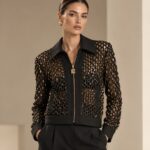 SHEER CAGE JACKET BLACK